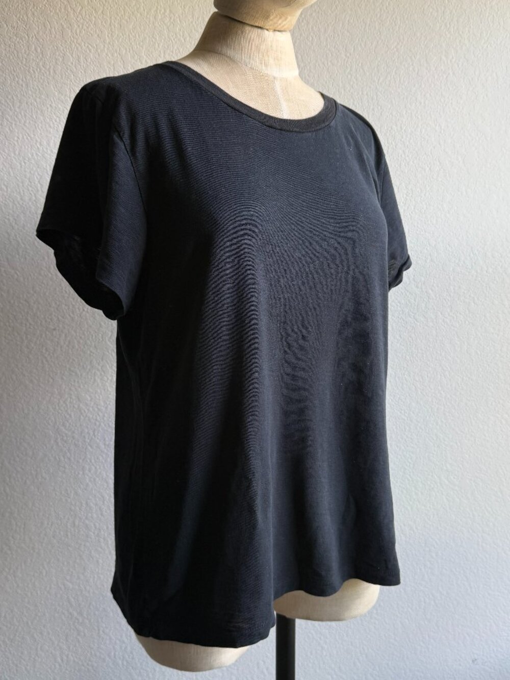 Faherty 100% Cotton Tee Shirt - Black size XL